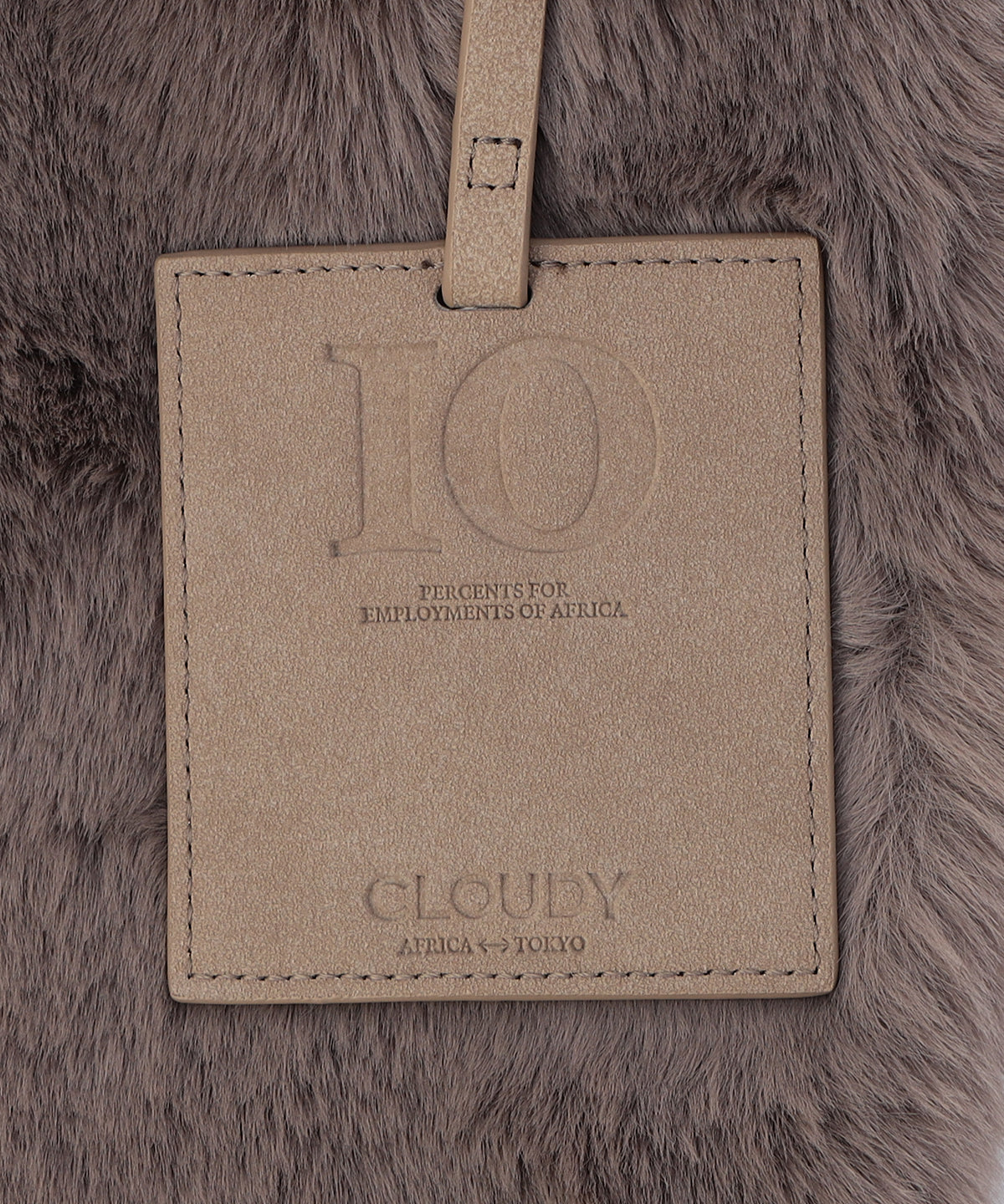 Eco Fur Convenience Bag (Small) GREIGE