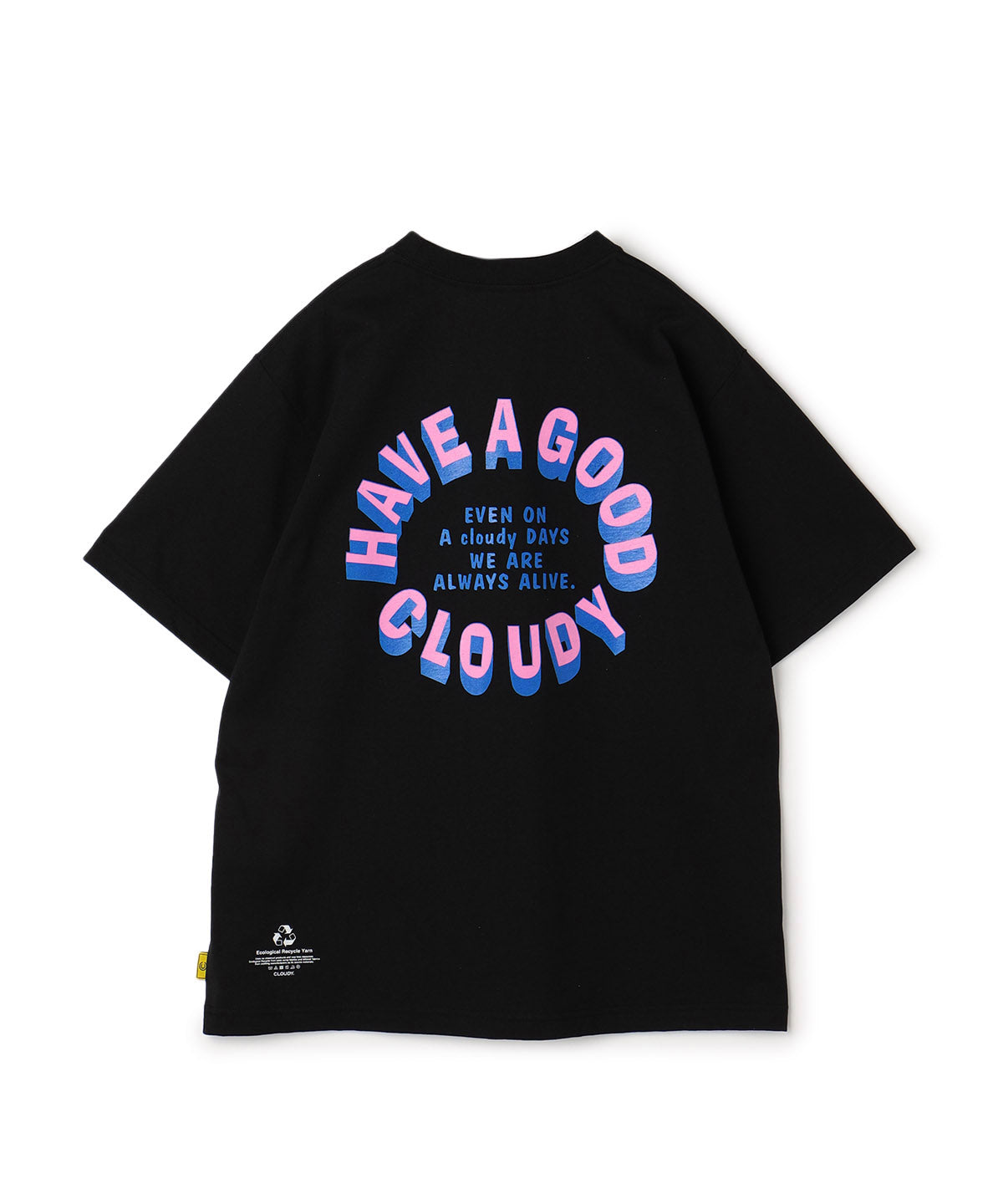 T-shirt HAVE A GOOD CLOUDY  BLACK