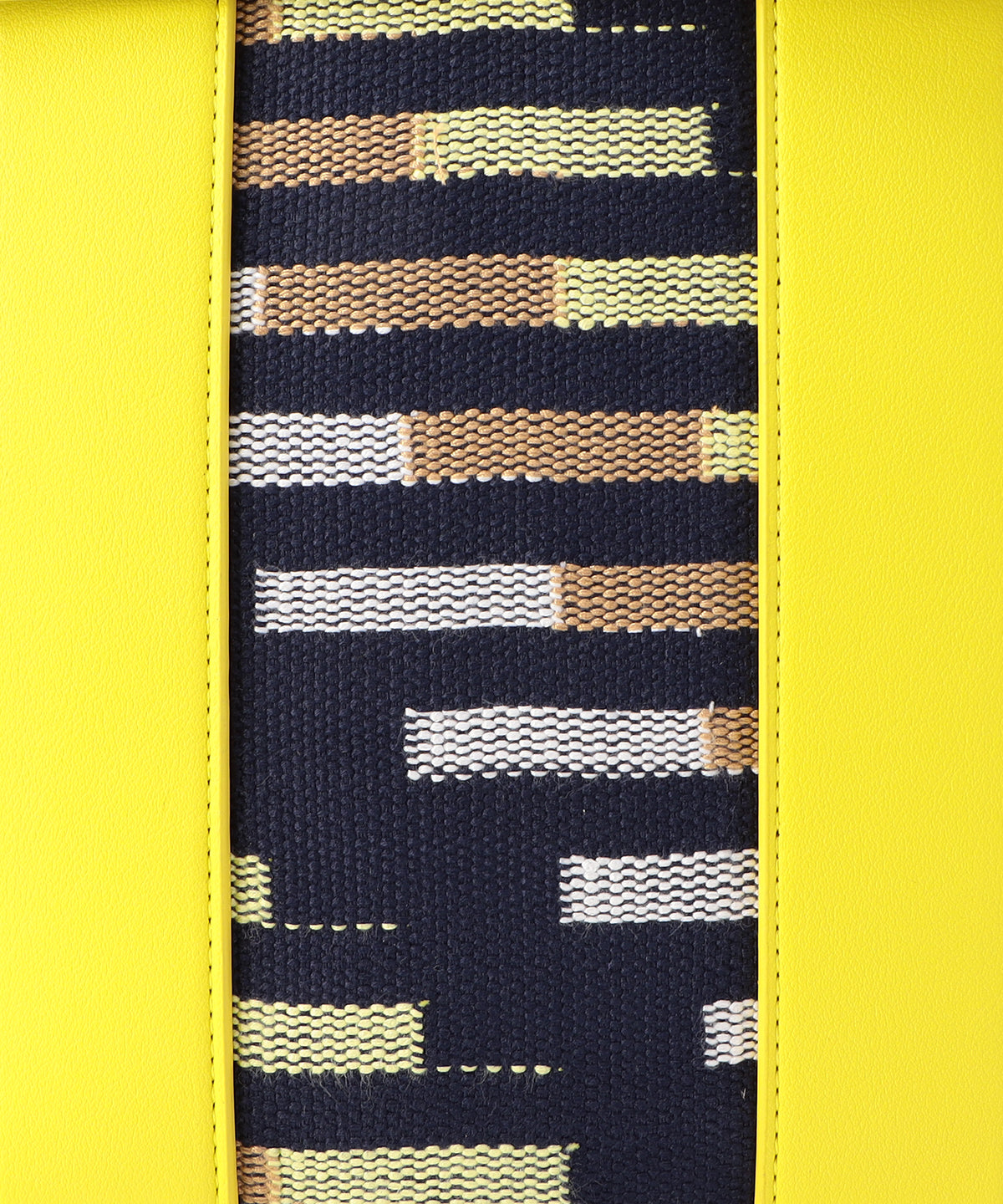 Two Tone Kente  Bag (Medium) YELLOW