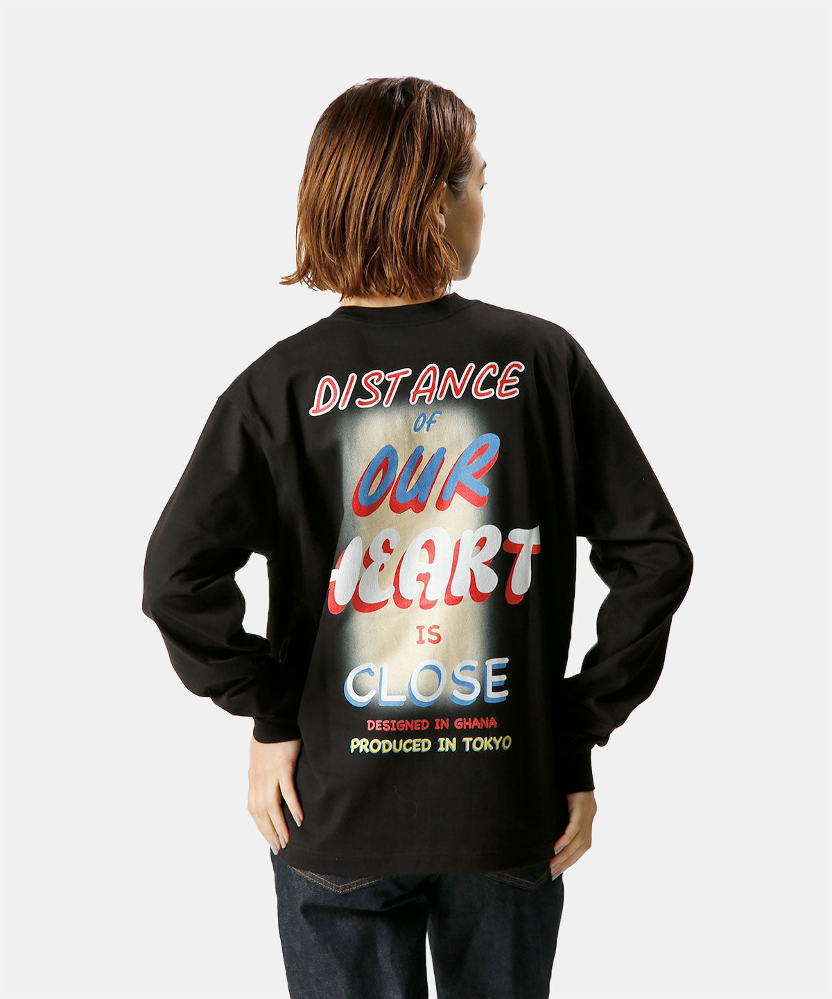 Lunch Long T-shirts DISTANCE BLACK