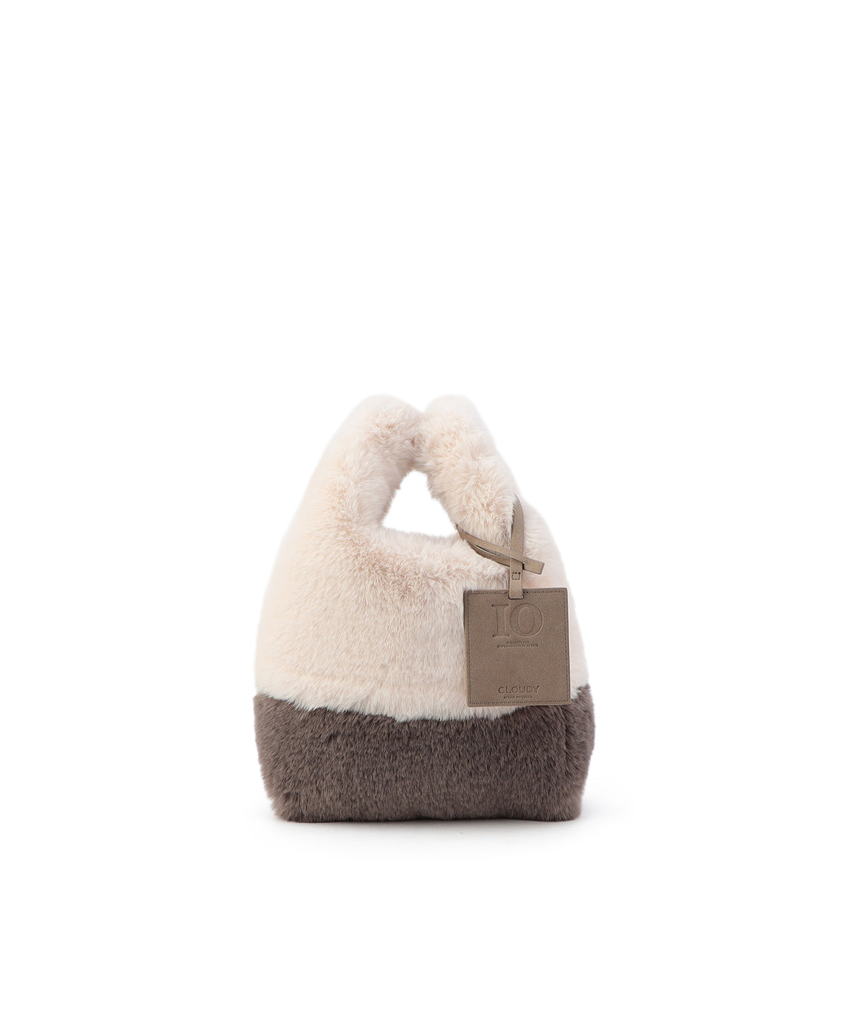 Eco Fur Convenience Bag (Small) OFF-WHITE×GREIGE