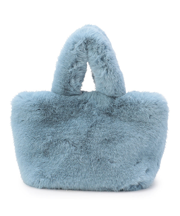 Eco Fur Tote Bag (Medium) SAX