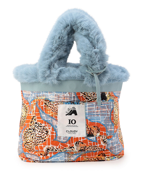 Eco Fur Tote Bag (Medium) SAX