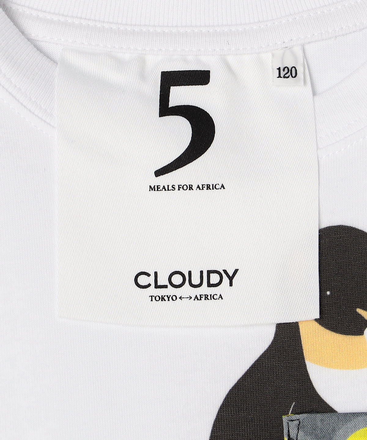 キッズポケットＴシャツ Penguin WHITE