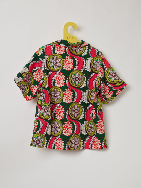 Pullover African Fabric Shirts GREEN