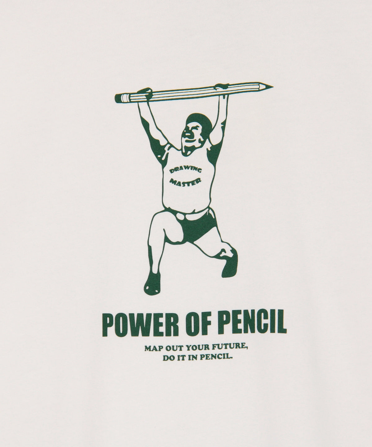 Lunch T-shirt POWER OF PENCIL GREEN