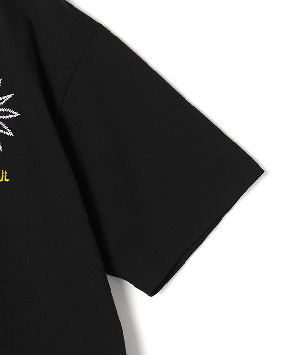 Park T-shirts Embroidery Petals BLACK