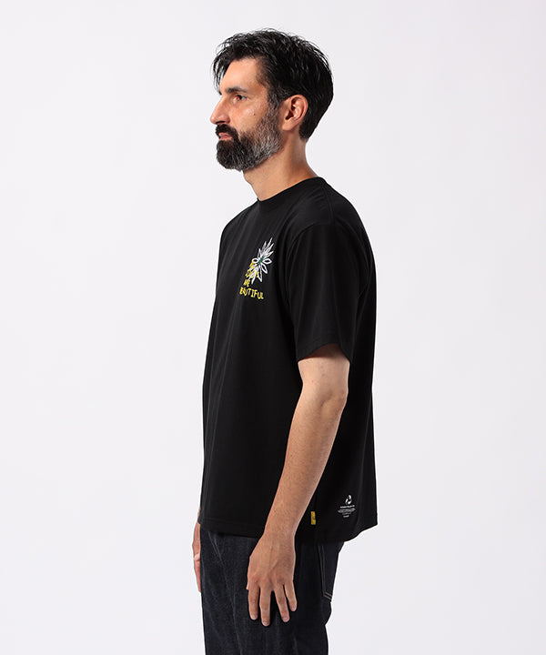 Park T-shirts Embroidery Petals BLACK