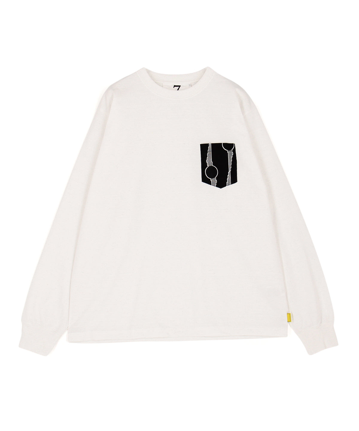 Long Sleeve Pocket T-SHIRTS 101 WHITE