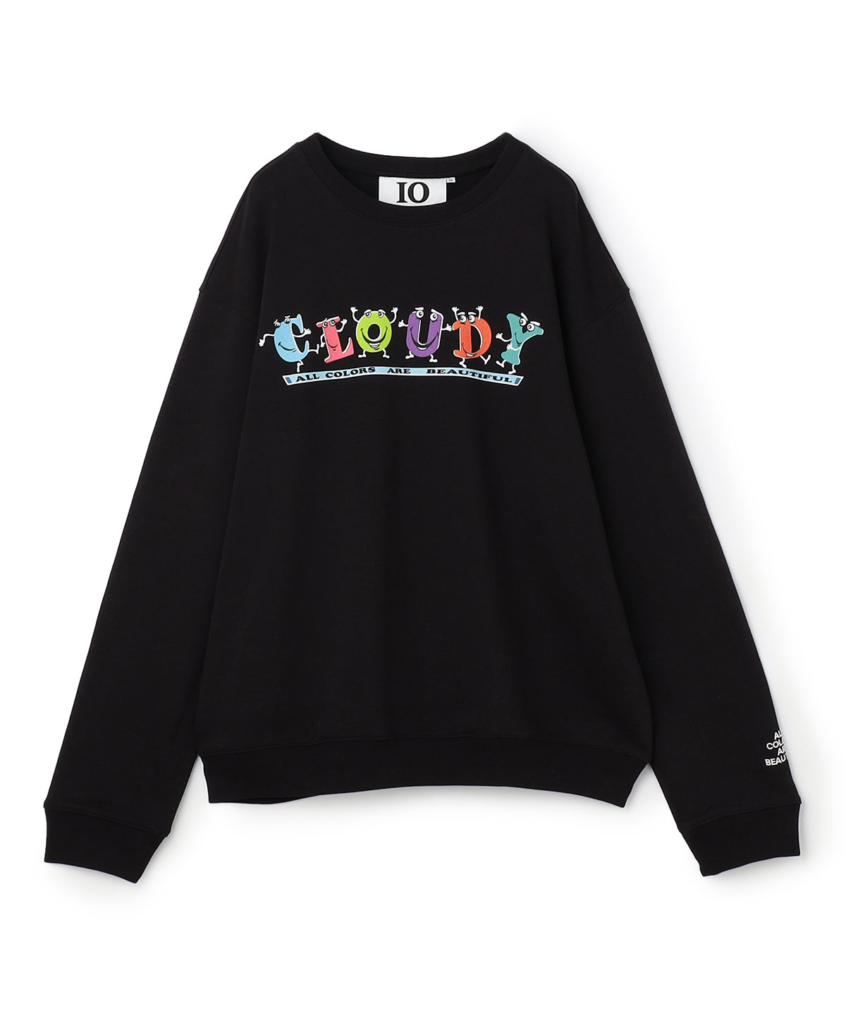 Sweat Shirts CLOUDY characters BLACK