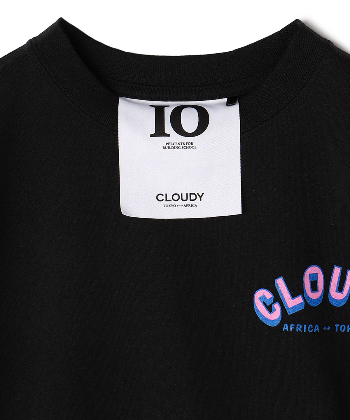 T-shirt HAVE A GOOD CLOUDY  BLACK