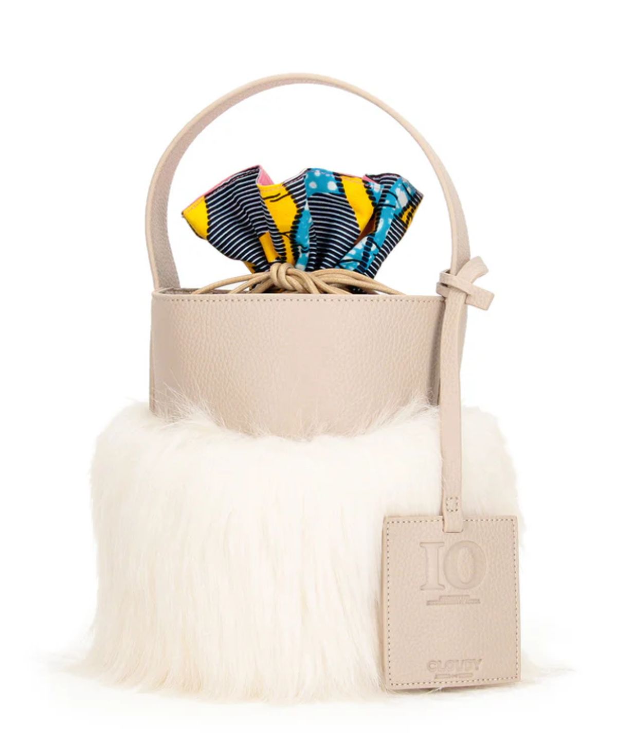 Eco Fur Tube Bag OFFWHITE