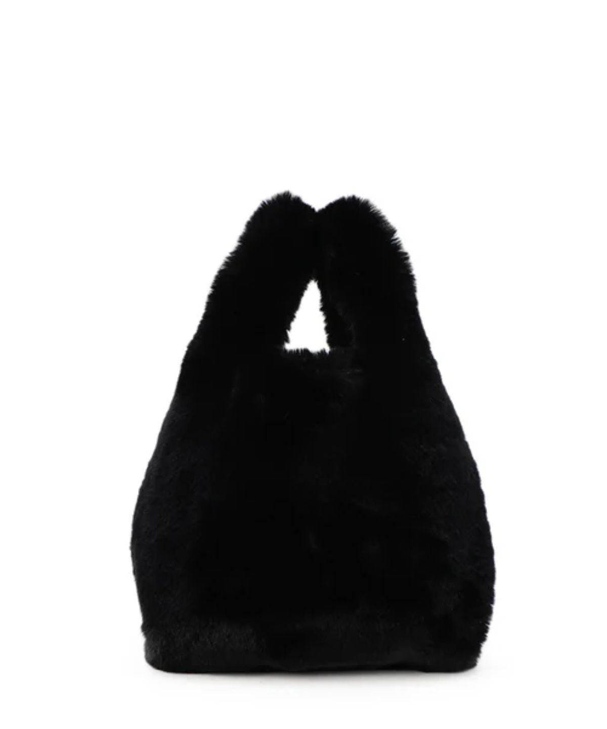 Eco Fur Convenience Bag (Small) BLACK