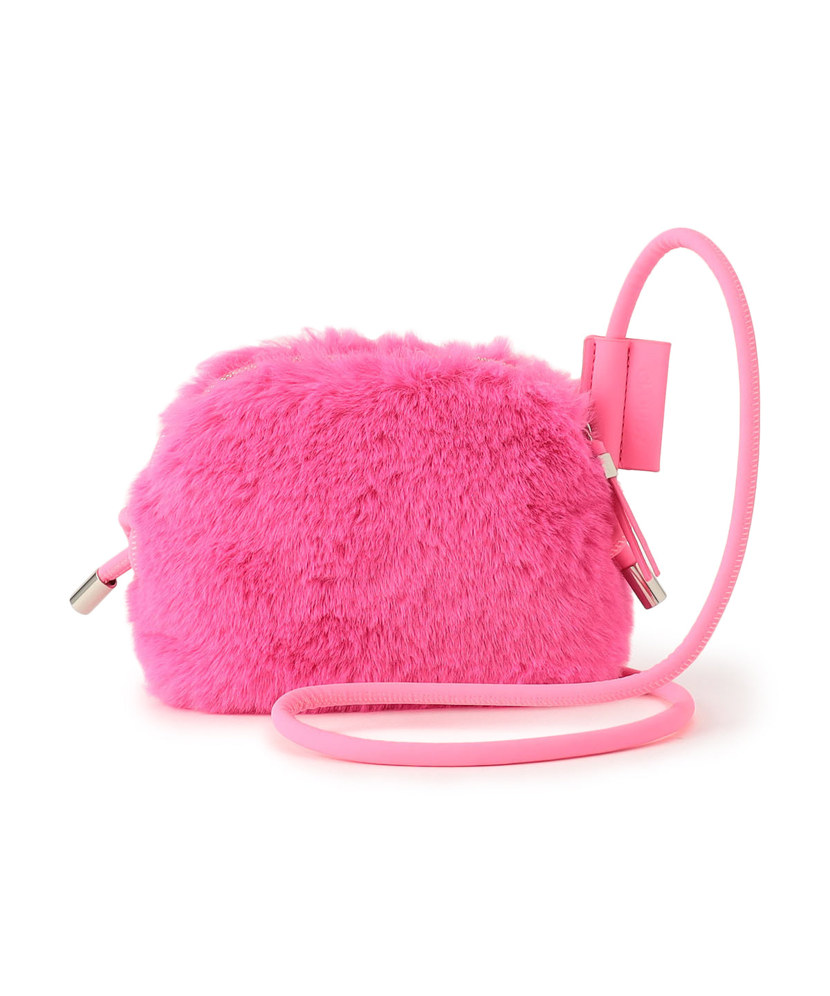 Eco Fur mini Shoulder Bag PINK 002