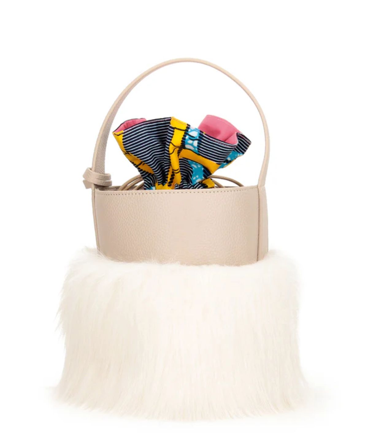 Eco Fur Tube Bag OFFWHITE