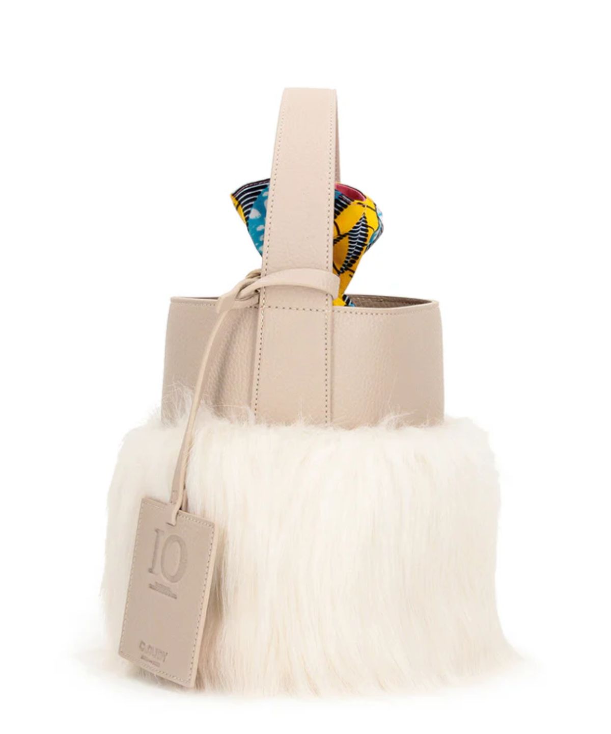 Eco Fur Tube Bag OFFWHITE