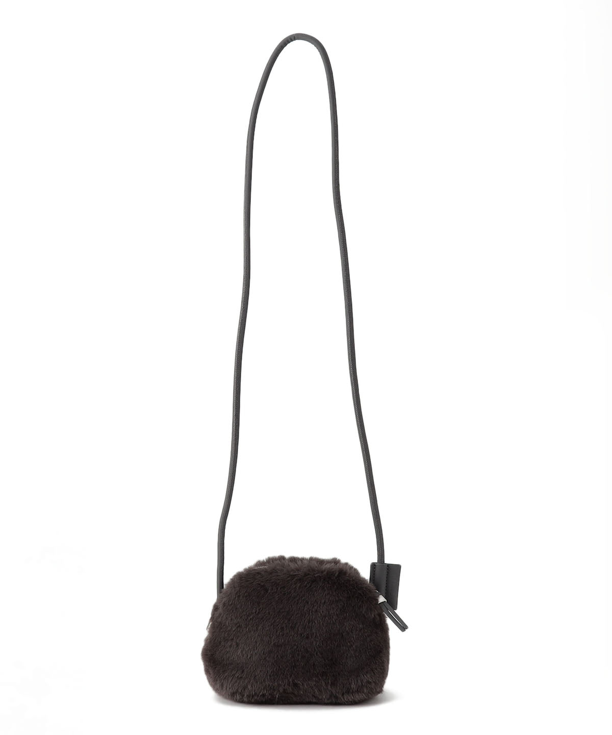 Eco Fur mini Shoulder Bag CHARCOAL