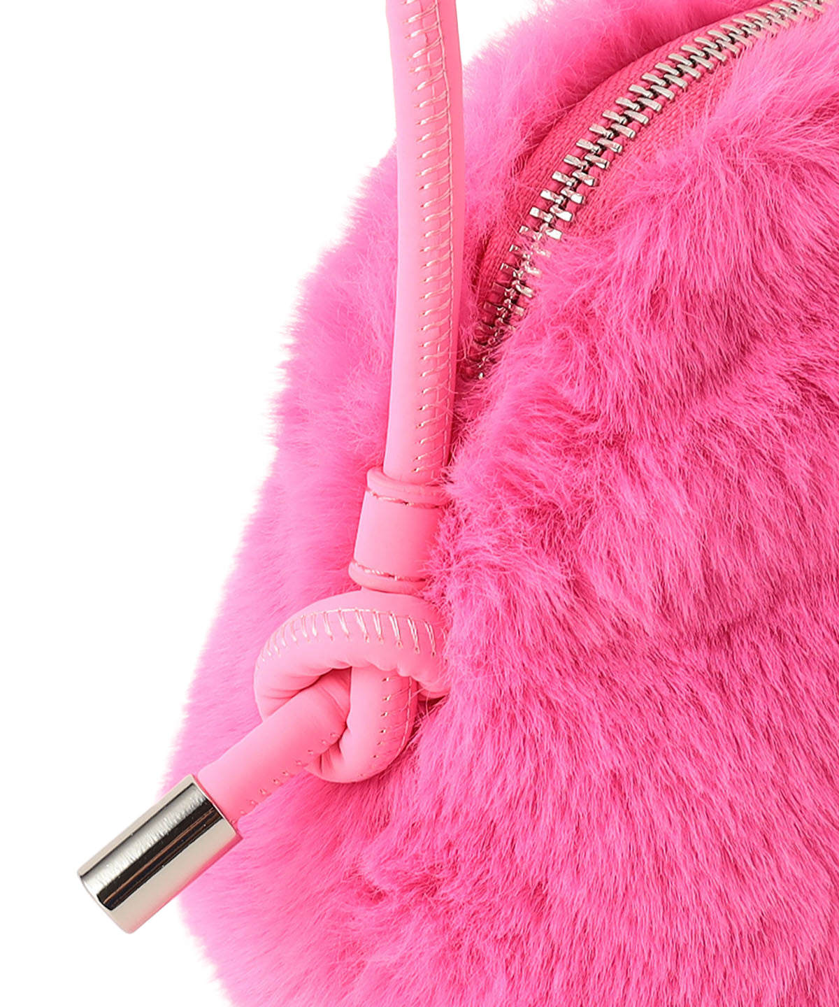 Eco Fur mini Shoulder Bag PINK 002