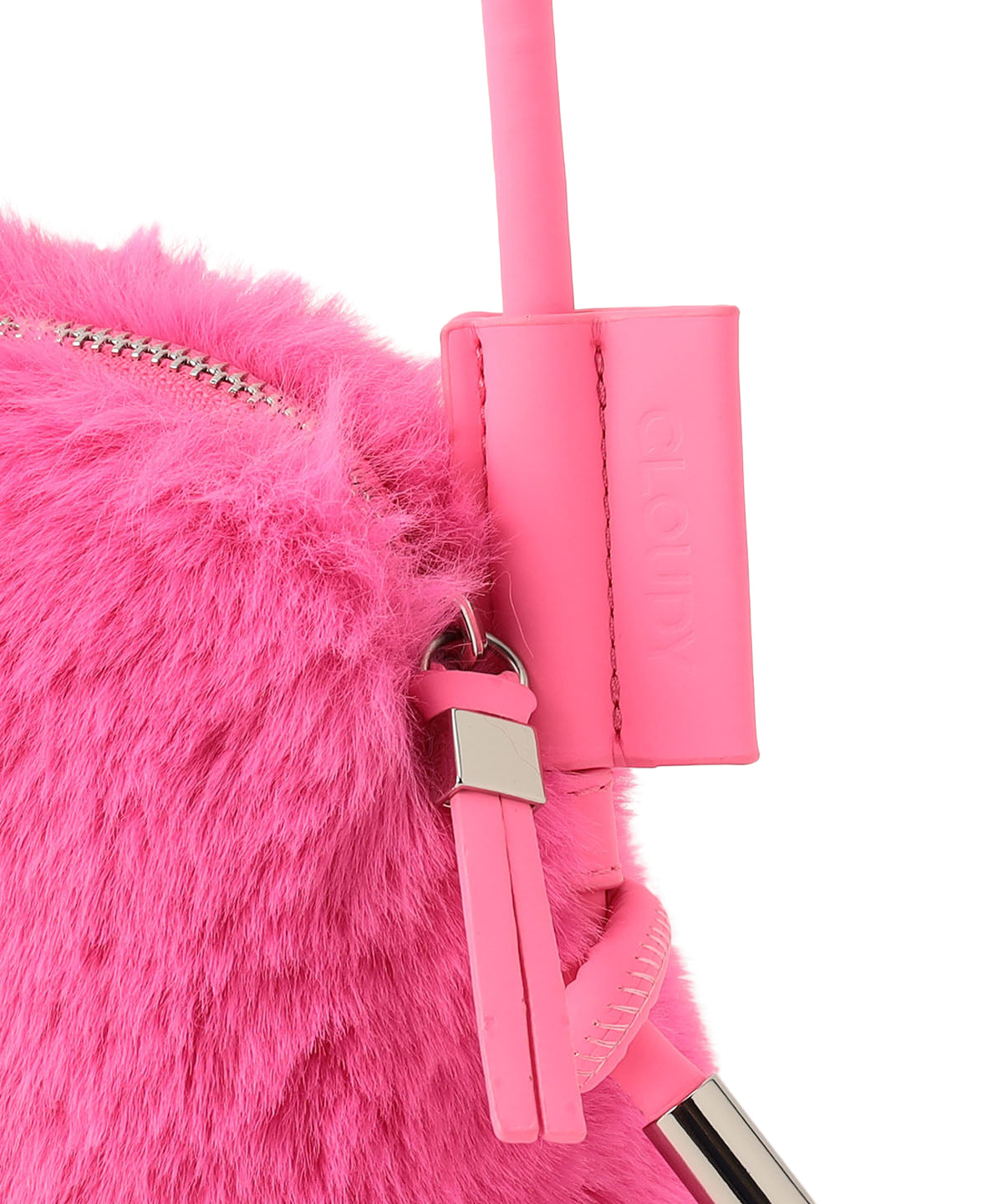 Eco Fur mini Shoulder Bag PINK 002