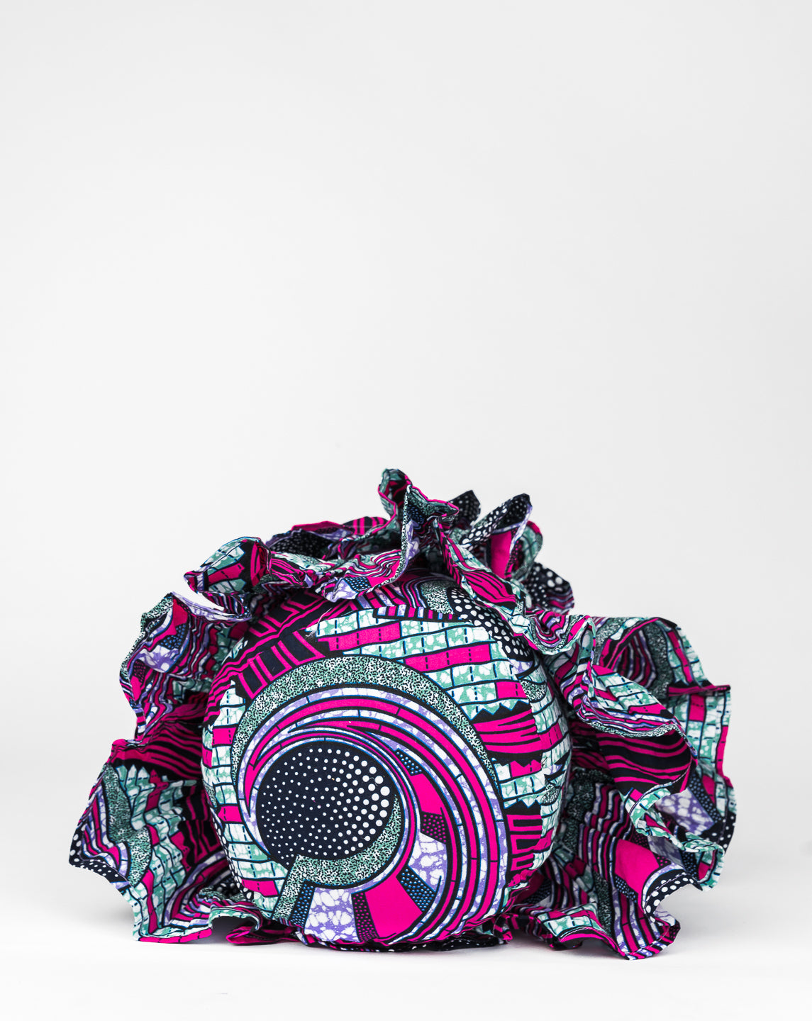 Kitenge Frill Shoulder Bag 053