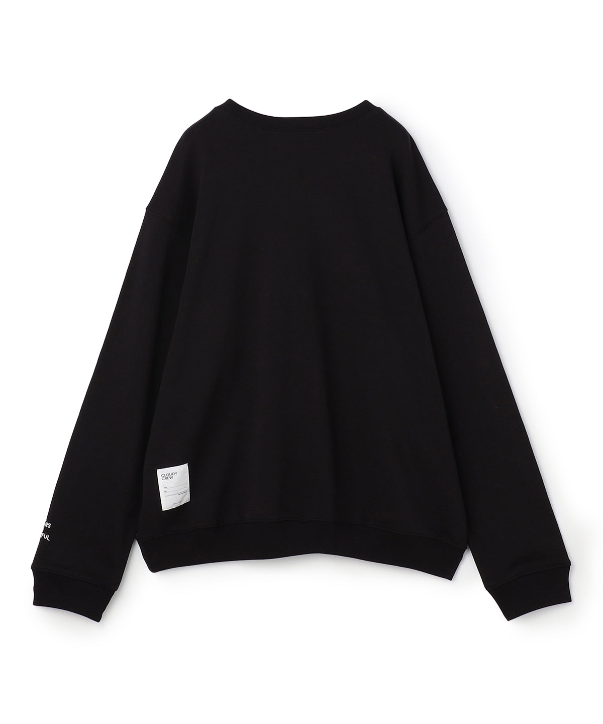 Sweat Shirts CLOUDY characters BLACK