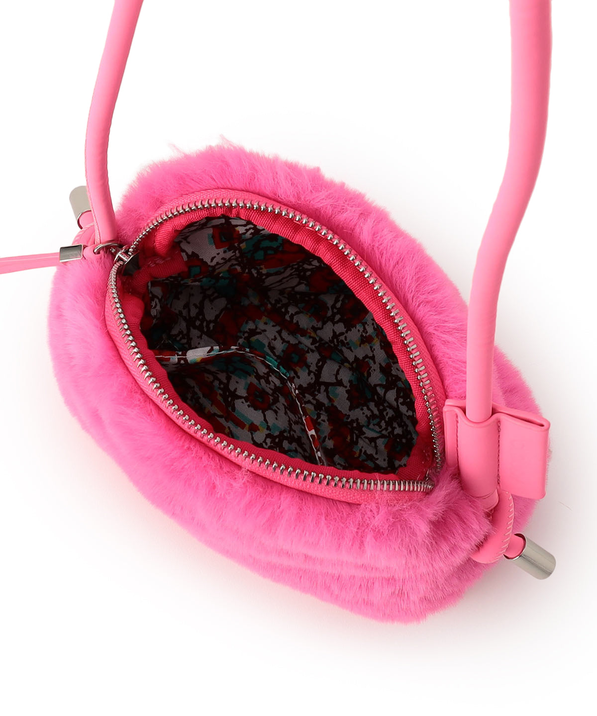 Eco Fur mini Shoulder Bag PINK 002