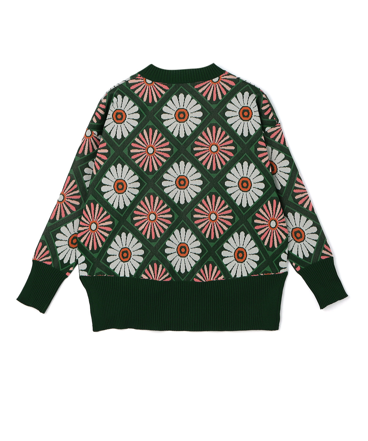 Dolman Sleeve Knit Sweater GREEN