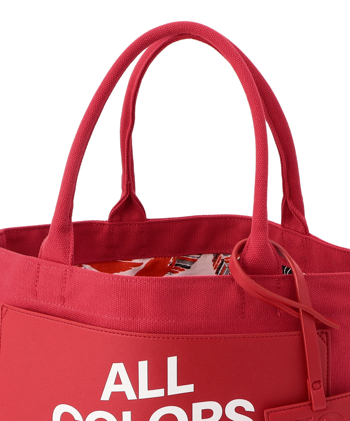 EC Colored Canvas Tote Medium RED CLOUDY