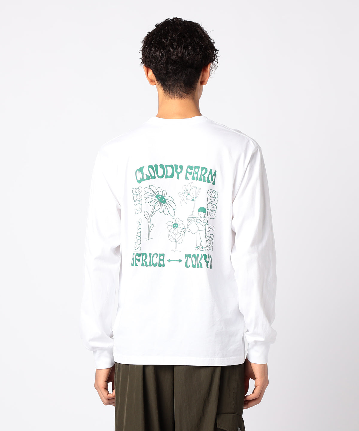 Long Sleeve T-Shirts CLOUDY FARM WHITE