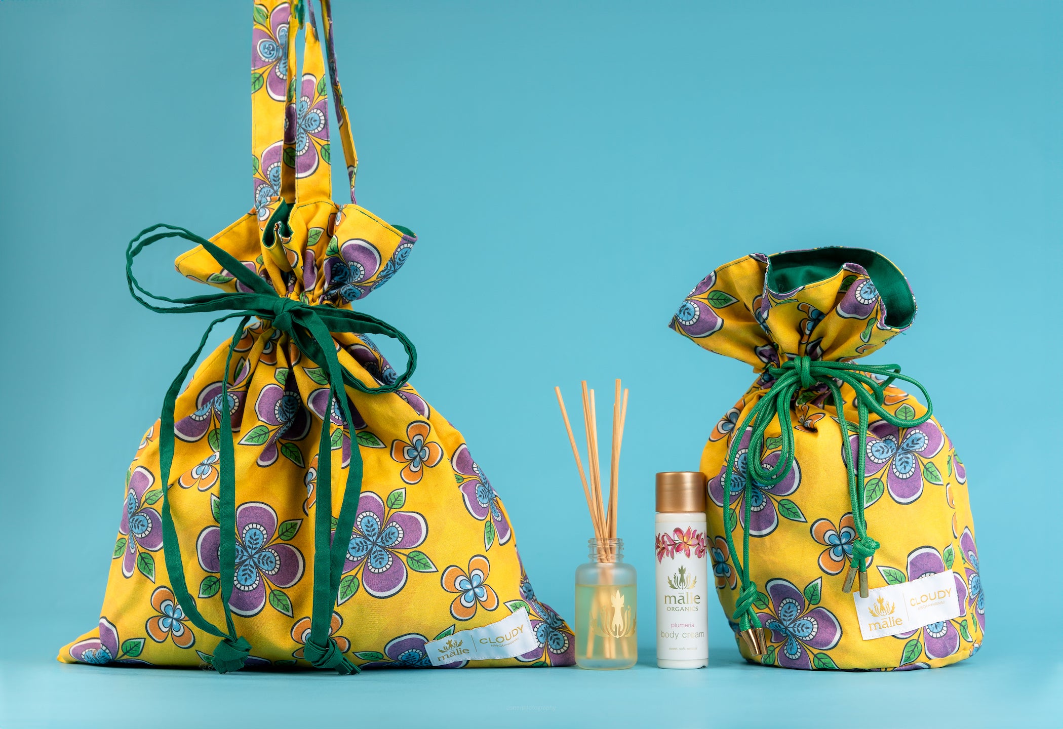 【コケエ】Malie Organics×CLOUDY トラベルディフューザー/ボディクリーム/Alpha Bag 限定セット