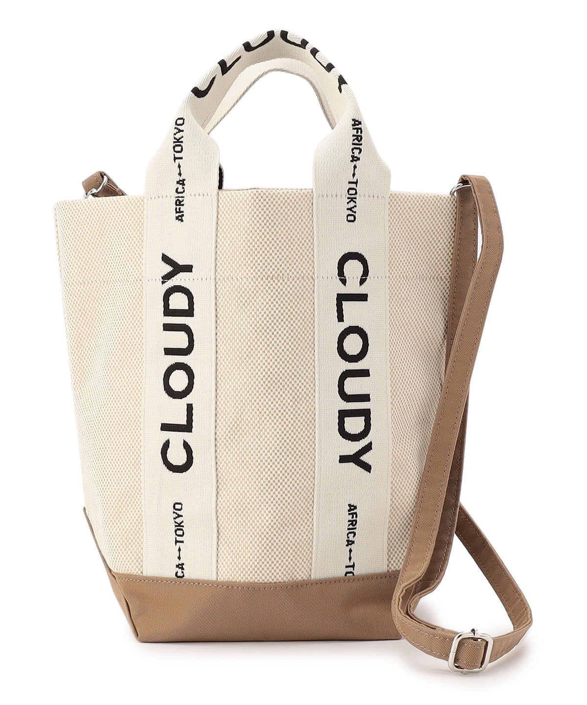 Logo Handle Tote Bag BEIGE