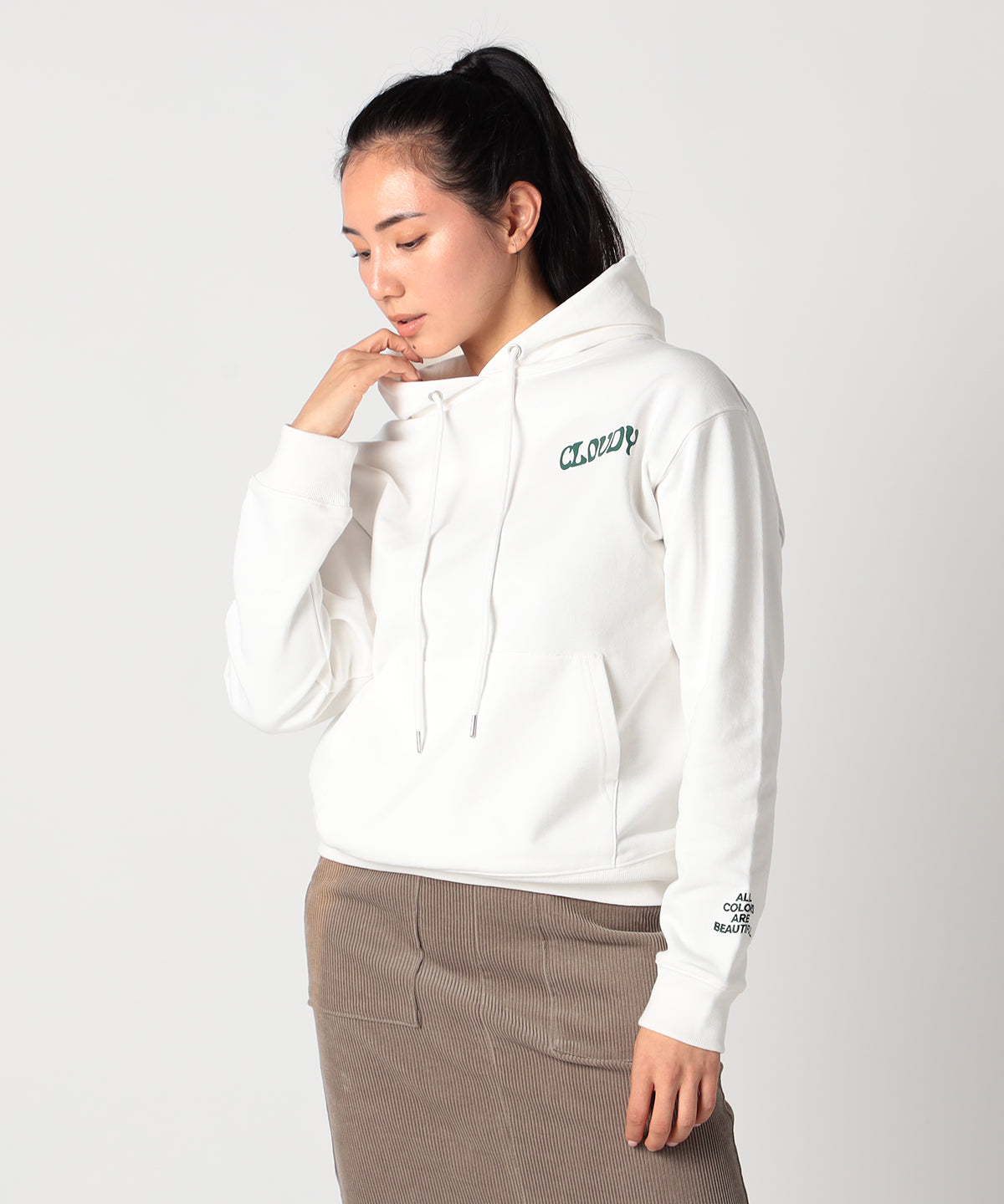 Sweat Parka CLOUDY FARM WHITE