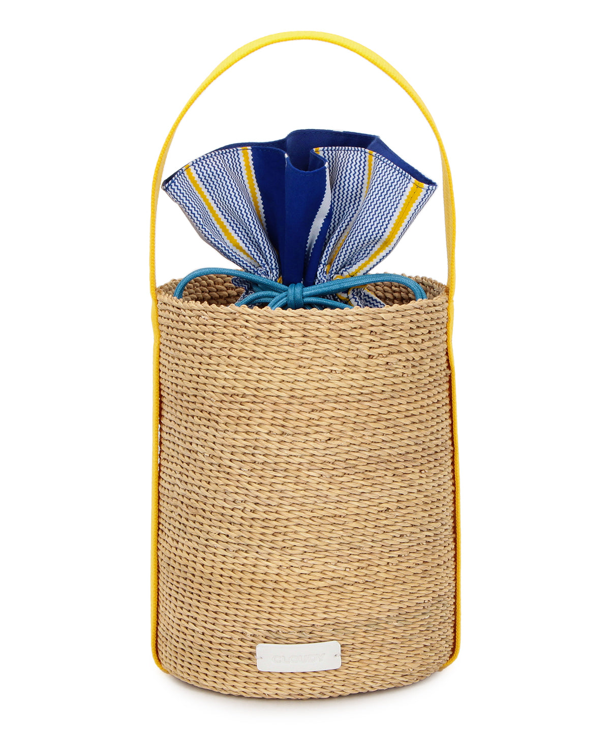 極美品✨ CLOUDY チューブバスケット フリル カゴバッグ イエロー Tube Basket YELLOW