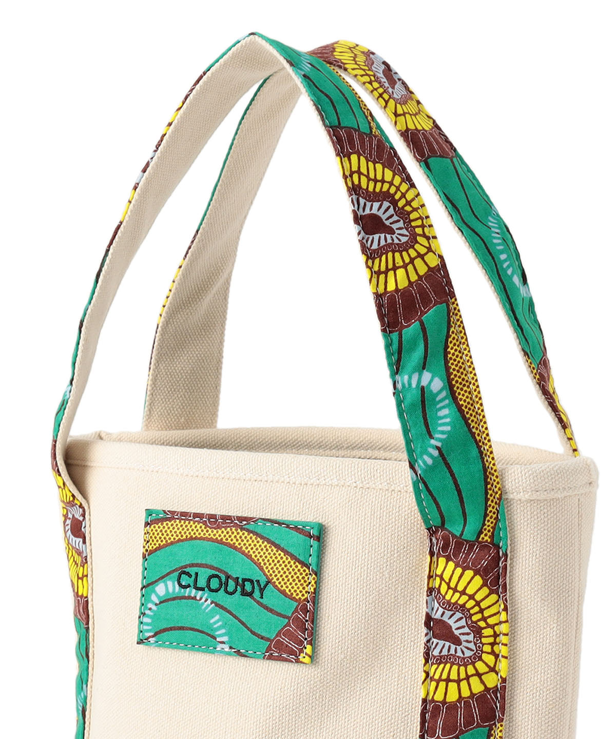 Textile Handle Canvas Tote GREEN