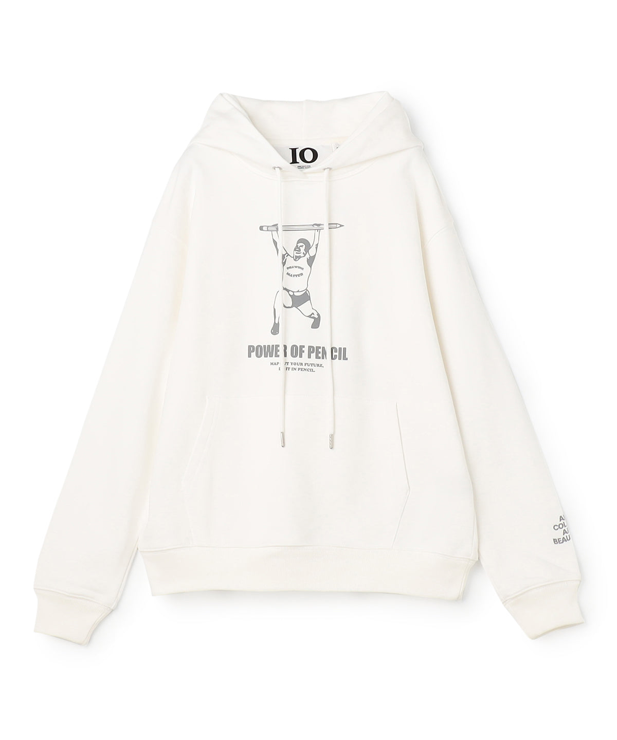 Sweat Parka mach man pencil WHITE