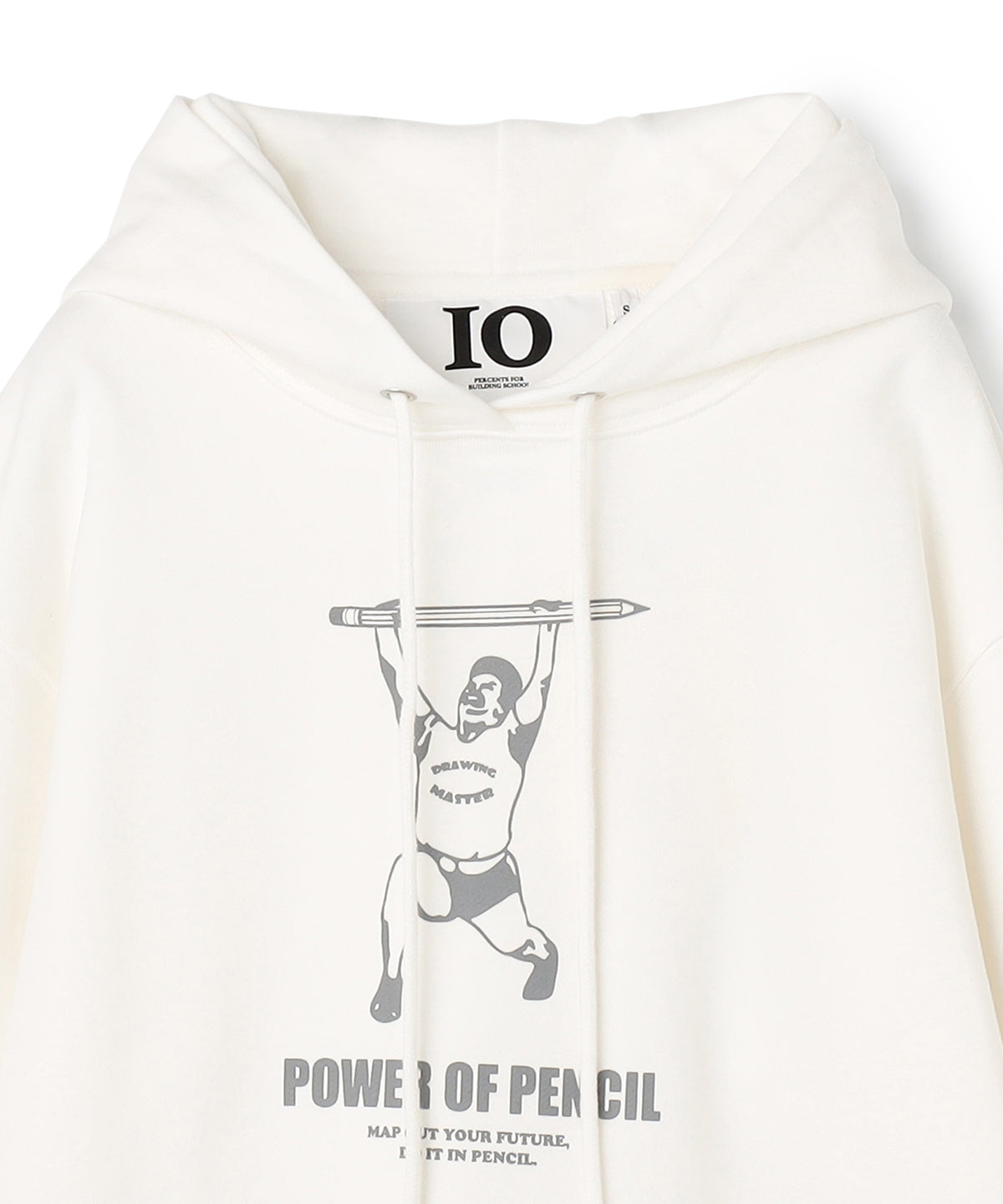 Sweat Parka mach man pencil WHITE