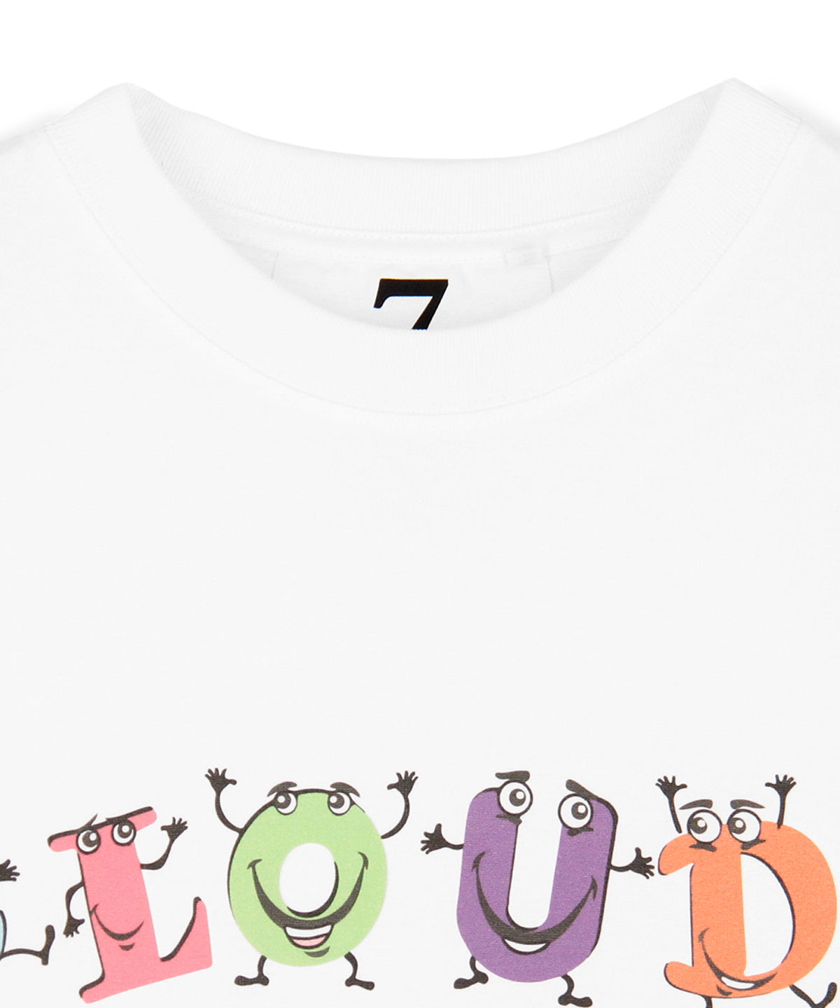 Long Sleeve T-Shirts CLOUDY characters WHITE