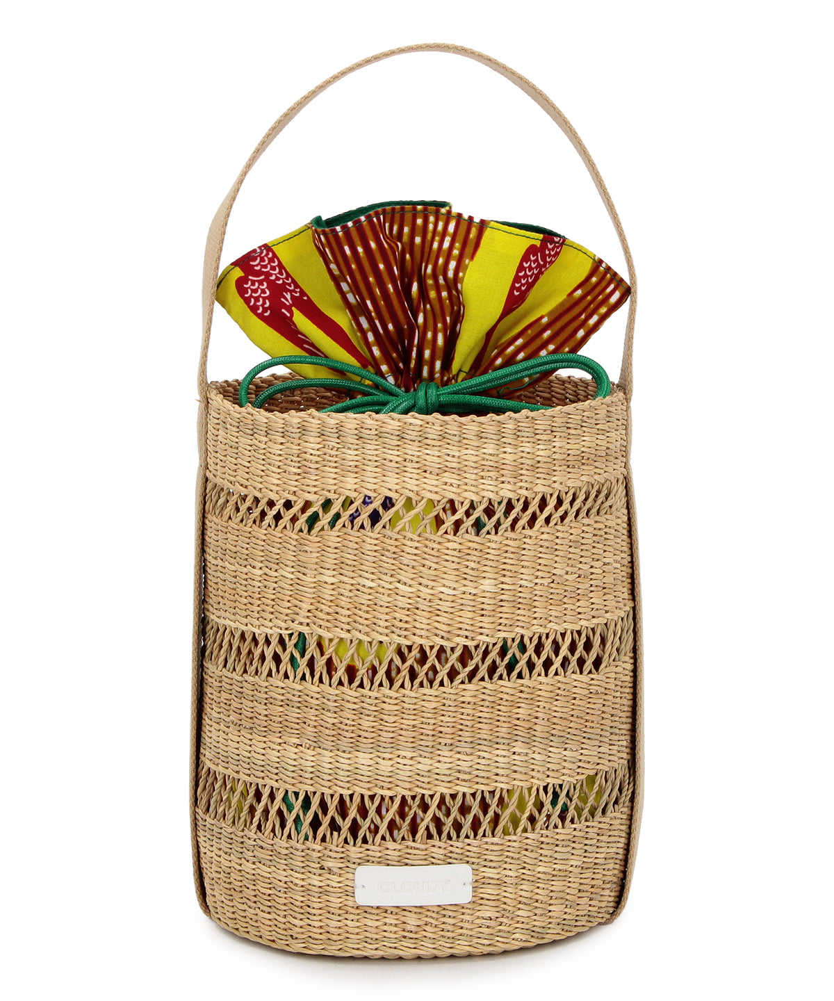 Mesh Tube Basket BEIGE