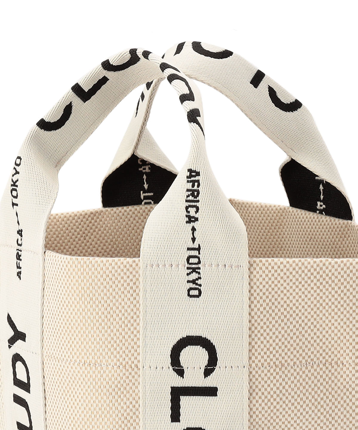 Logo Handle Tote Bag BEIGE