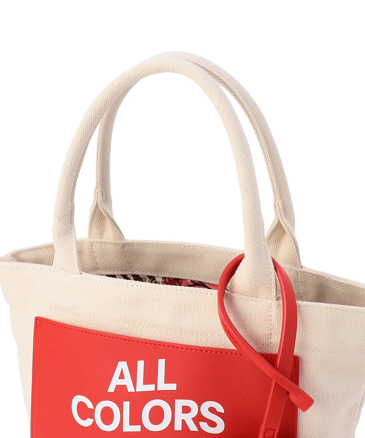 Recycled Canvas Tote (Small )RED