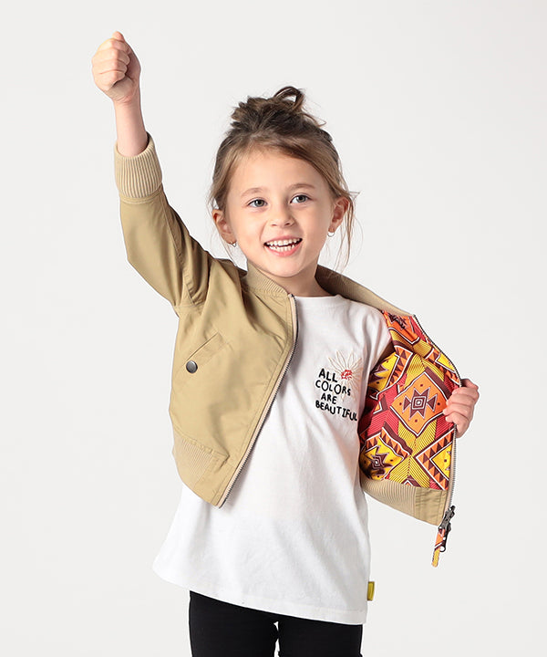 Kids Recycled Reversible MA-1 BEIGE