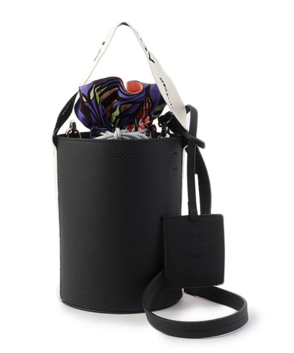 Logo Handle Tube Bag BLACK