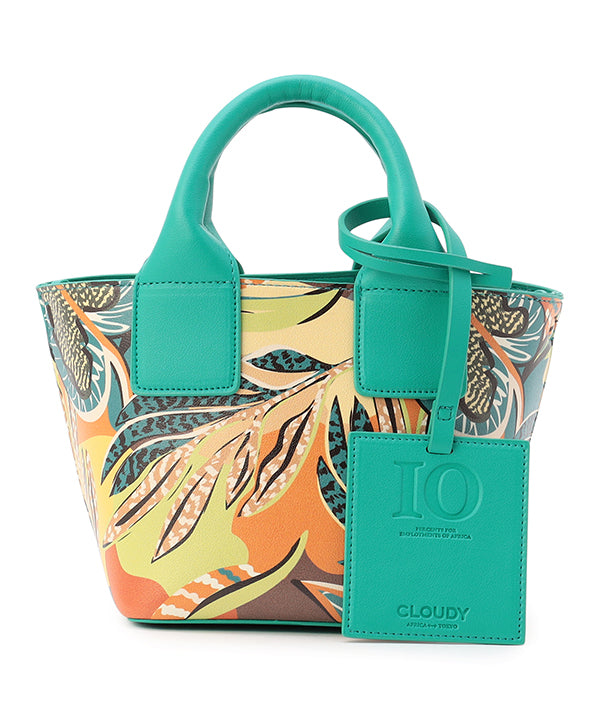 Printed Fake Leather 2Way Handbag (Small) GREEN | Bag | CLOUDY