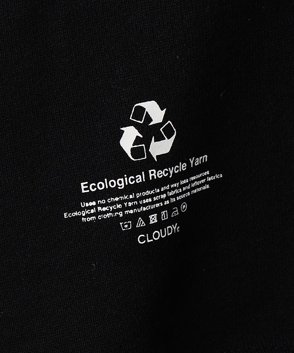 Recycled Sweat Cardigan CLOUD-Y BLACK
