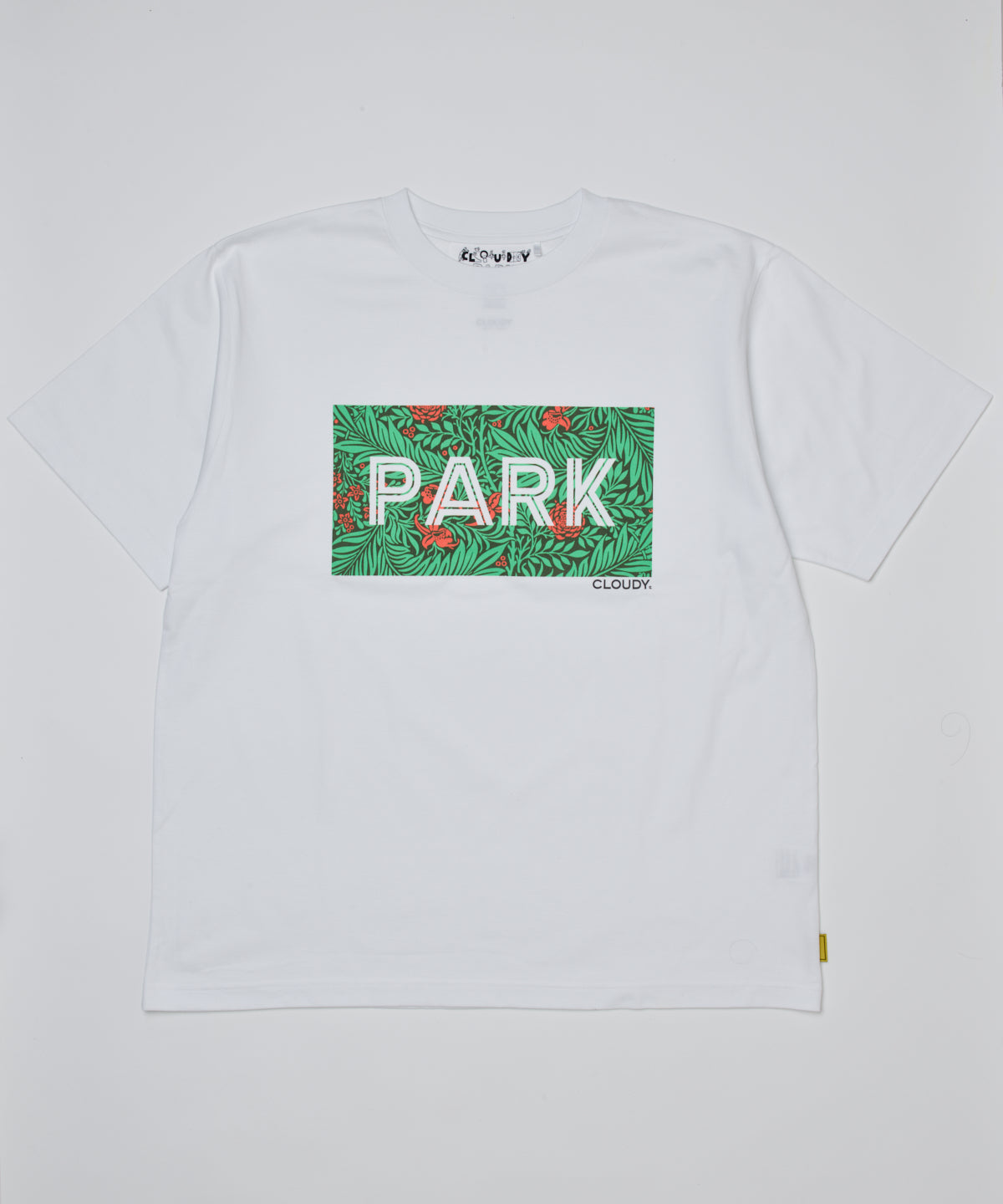 Park T-shirts Front PARK Print Half Sleeve WHITE