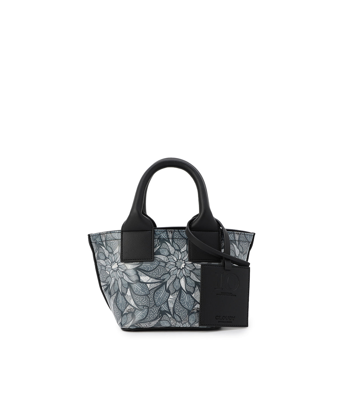 EVA×Fake Leather handle bag(Small) BLACK