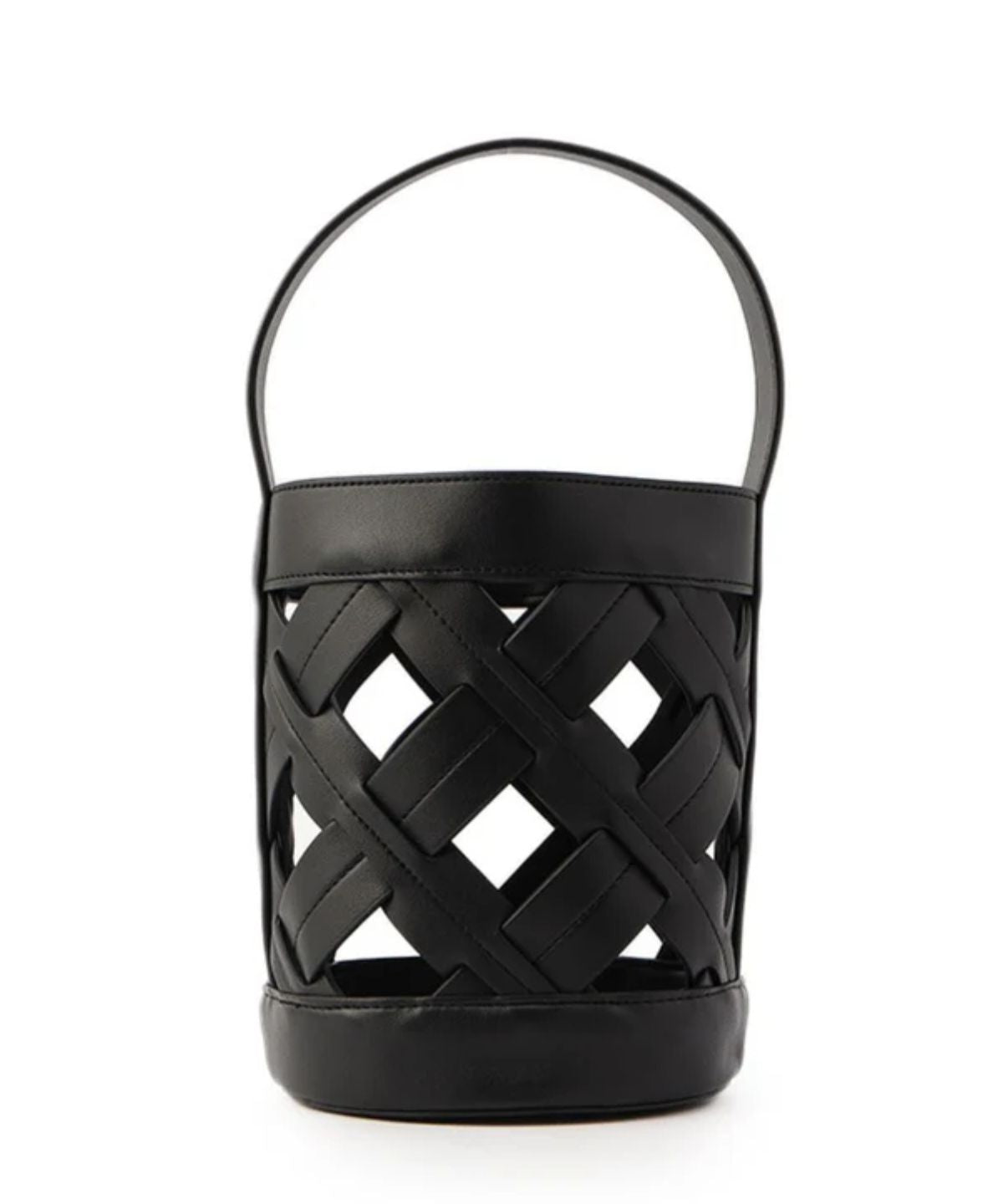 Cross Mesh Tube Bag BLACK