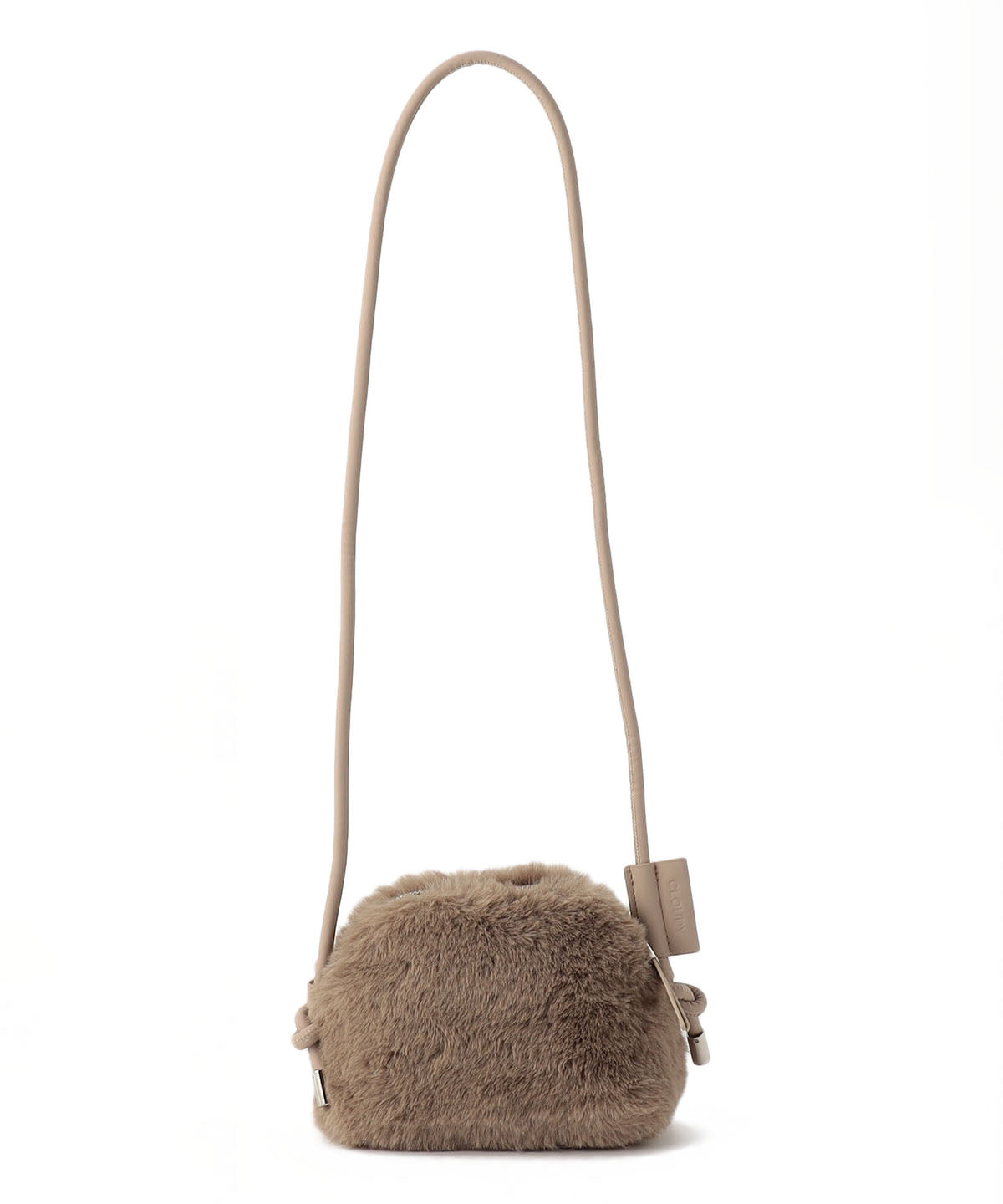 Eco Fur mini Shoulder Bag GREIGE