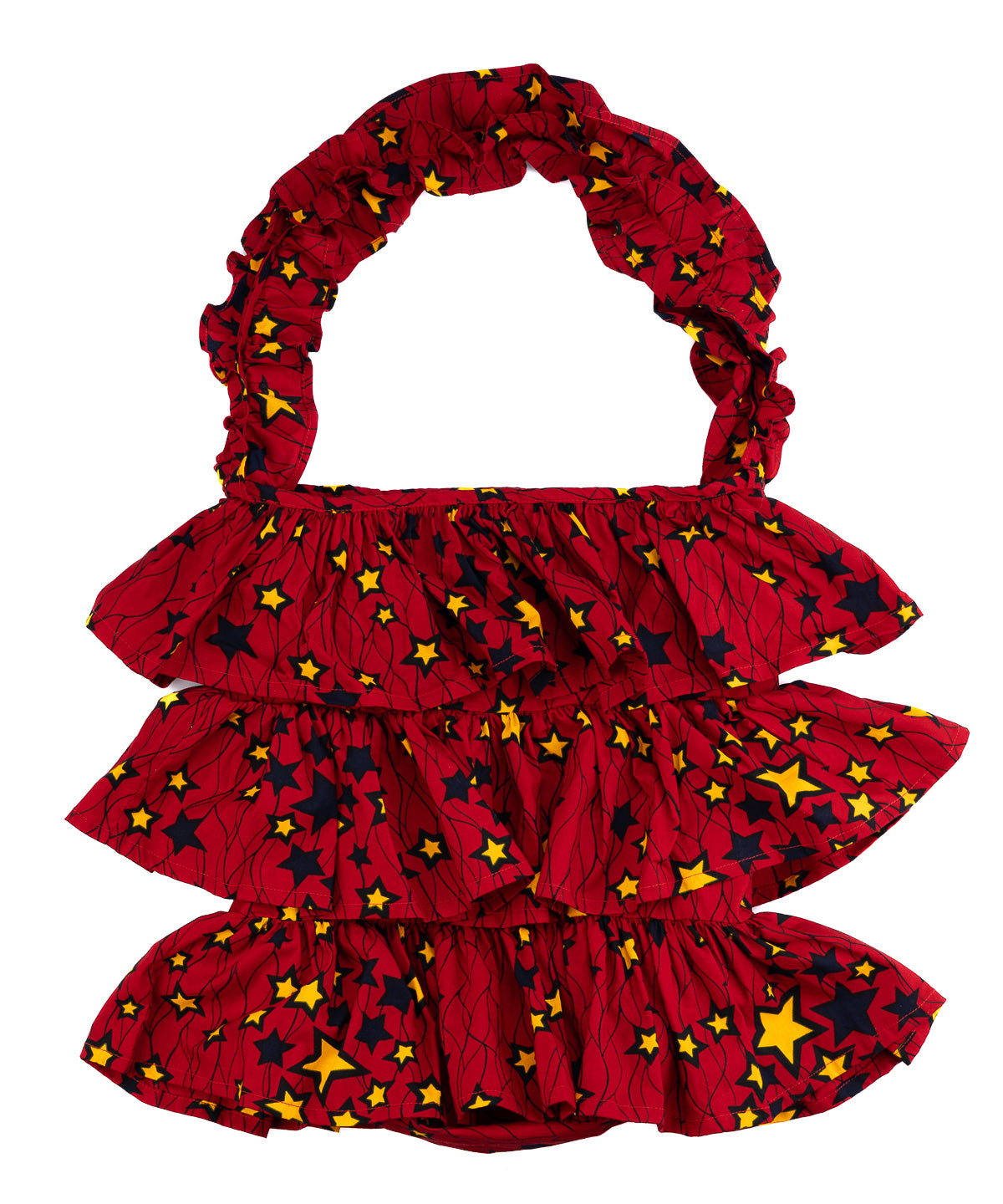 Kitenge Frill Shoulder Bag 028