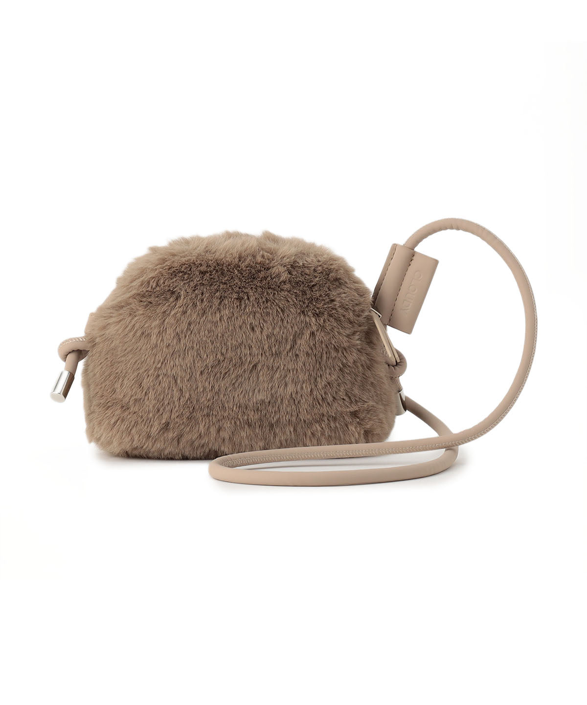 Eco Fur mini Shoulder Bag GREIGE